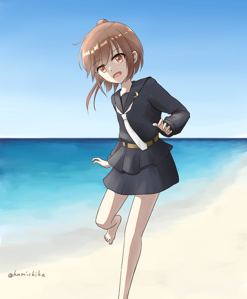 文月ちゃんと波打ち際でイチャイチャ 文近 さんのイラスト ニコニコ静画 イラスト