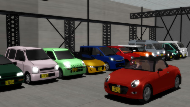 Mmdでの軽自動車 たいりょう さんのイラスト ニコニコ静画 イラスト