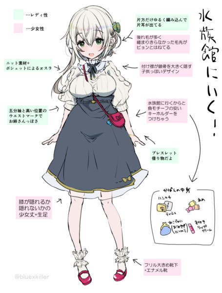 デート服における 少女性 をまとめました 毒でんぱ さんのイラスト ニコニコ静画 イラスト