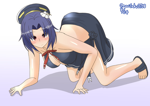 女豹ポーズの龍田 Morita さんのイラスト ニコニコ静画 イラスト
