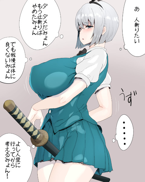 大人に成長し落ち着いて物事を考える力を手に入れた妖夢 アカサキ さんのイラスト ニコニコ静画 イラスト