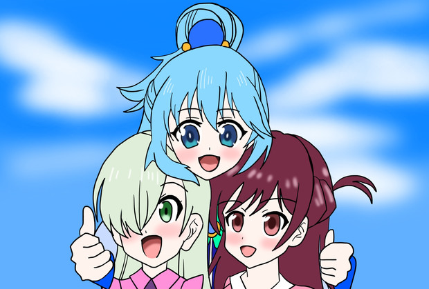 上 キャラクター 青色 の もの