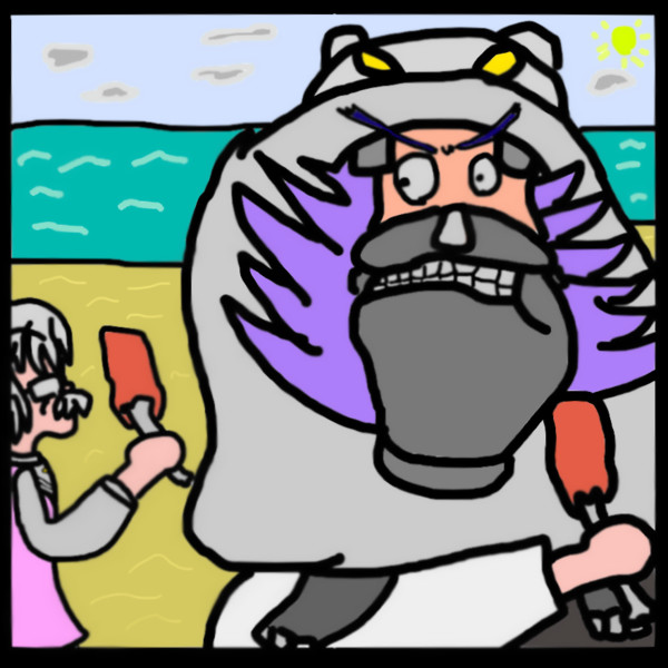 夏休みはケンタッキー フライド チキン カーネルサンダース ワポル ニコニコ静画 イラスト