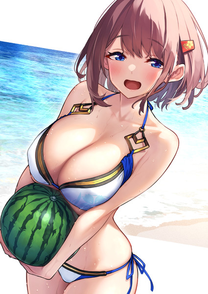 おっきいすいかだね ぼに さんのイラスト ニコニコ静画 イラスト