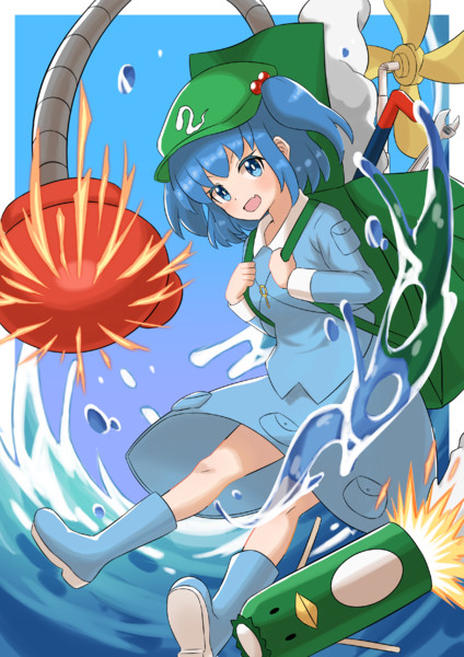 河城にとり 鶫亜門 さんのイラスト ニコニコ静画 イラスト