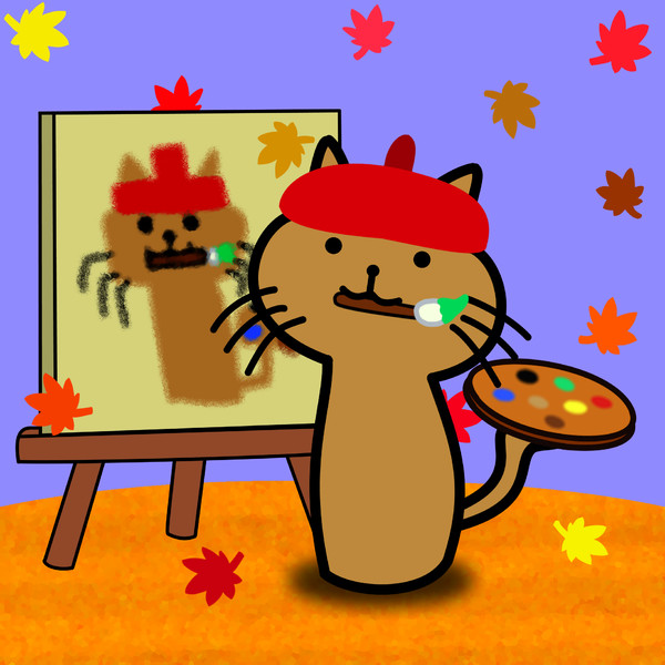 ねこしゃも 秋アイコン Noverun さんのイラスト ニコニコ静画 イラスト