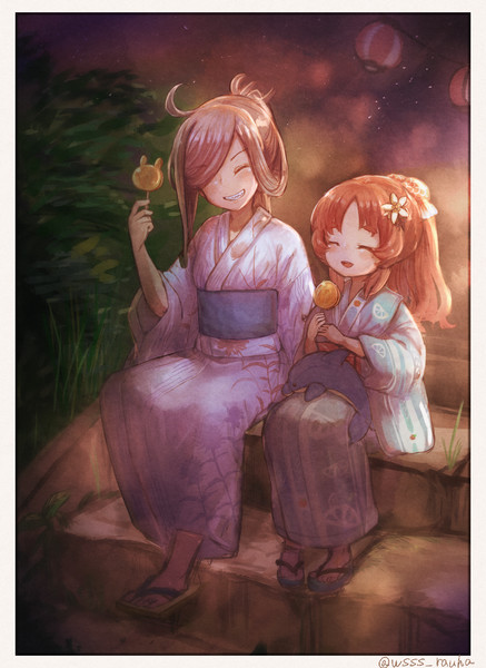 浴衣のふたり Wss さんのイラスト ニコニコ静画 イラスト