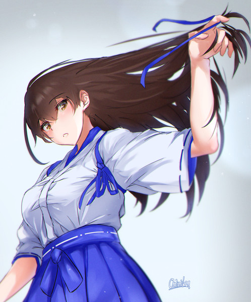 スタイリッシュに髪をほどく加賀さん おににく さんのイラスト ニコニコ静画 イラスト