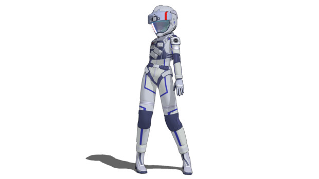 Mmdモデル配布 汎用気密服女性型 リュヒルド さんのイラスト ニコニコ静画 イラスト
