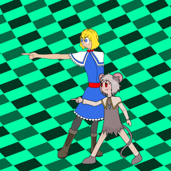 ジョジョ立ちをするweb姉貴とkofji姉貴 ローマ さんのイラスト ニコニコ静画 イラスト
