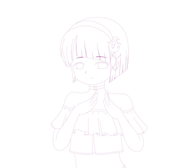 女の子 線画 アクイ Kazxkazu さんのイラスト ニコニコ静画 イラスト