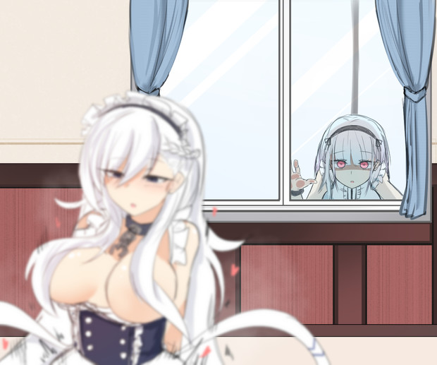 ２階にある指揮官の部屋を覗き見するダイドー 内側 赤鬼 さんのイラスト ニコニコ静画 イラスト