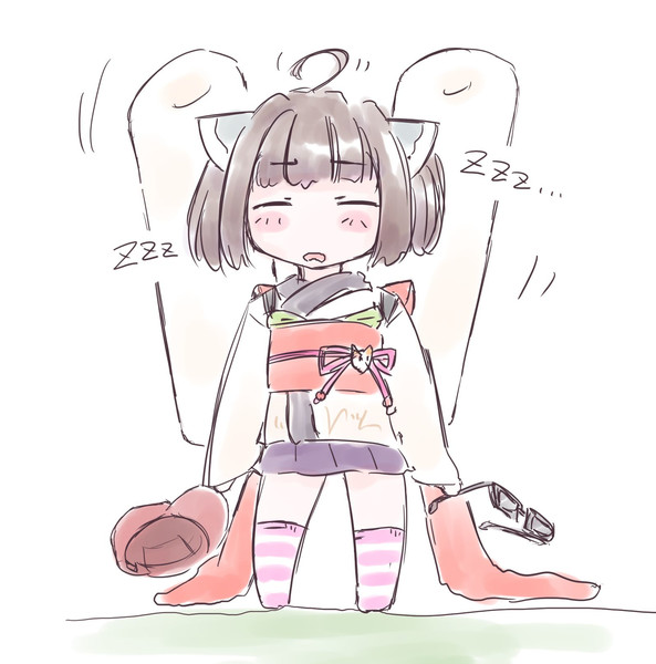 立ったまま寝落ちする野生のきりたん 桜井あきら さんのイラスト ニコニコ静画 イラスト