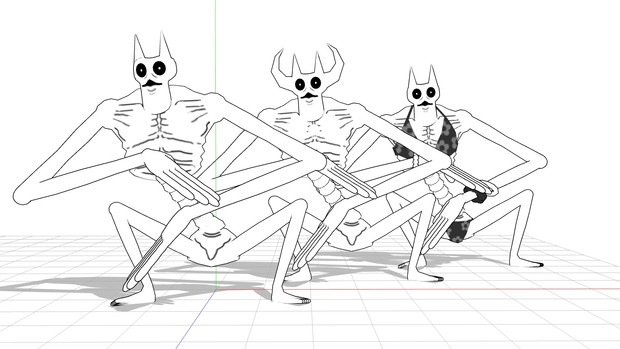 Mmd ケサランパサラン モデル配布 なみとかげ さんのイラスト ニコニコ静画 イラスト