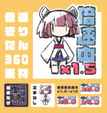 【アニメ素材】倍速きりたん360