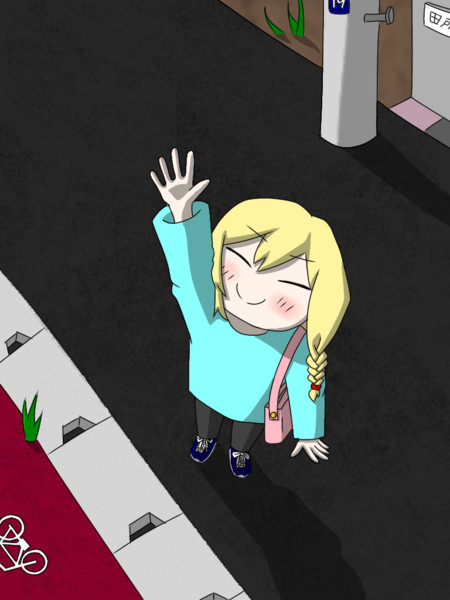 2階に手を振るszさん Thankyouforyouradvice Luna The Lunatic さんのイラスト ニコニコ静画 イラスト