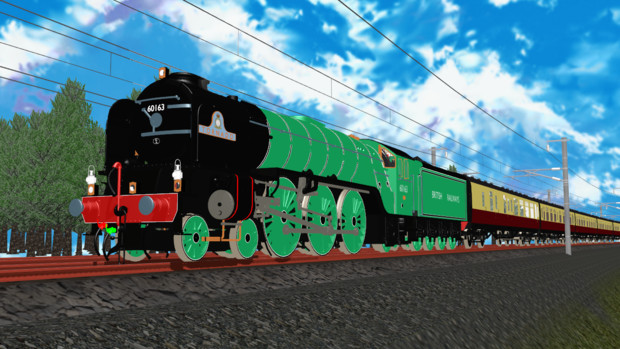 Mmdモデル配布 Lner Peppercorn A1 Tornado 蒸気機関車 くらす さんのイラスト ニコニコ静画 イラスト