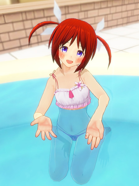なのはの水着姿 スイカ さんのイラスト ニコニコ静画 イラスト