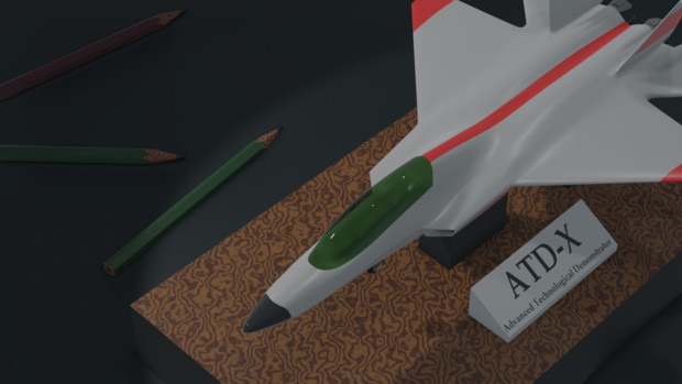 模型の 心神 次世代国産ステルス戦闘機 椚 クヌギ Mmdモデラ さんのイラスト ニコニコ静画 イラスト