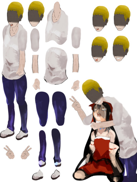自己矛盾 に出てこない竿役分割素材 Alal さんのイラスト ニコニコ静画 イラスト