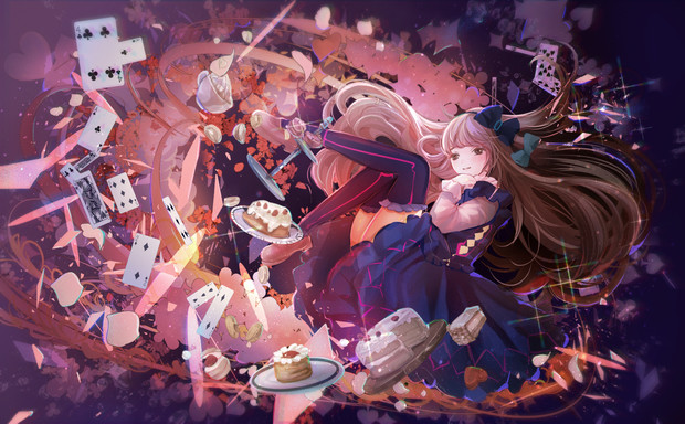 魔法のお茶会 こもりひっき 幻想少女絵 さんのイラスト ニコニコ静画 イラスト