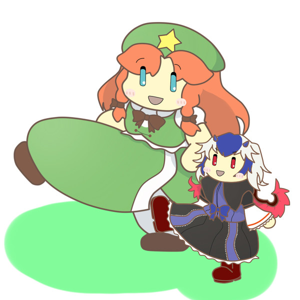 朱鷺子にキックの特訓をする美鈴 Chai さんのイラスト ニコニコ静画 イラスト