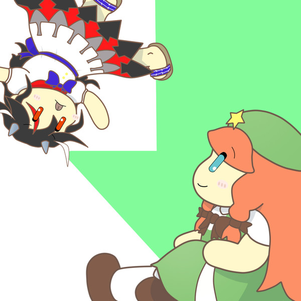 正邪のお話を聞いてあげる美鈴 Chai さんのイラスト ニコニコ静画 イラスト