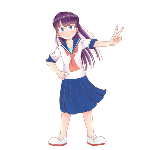 ピースする女の子 くそや商店 さんのイラスト ニコニコ静画 イラスト