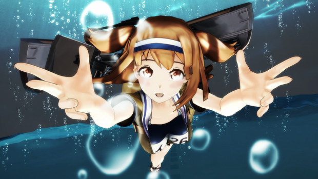Mmd艦これ なにかを発見した伊２６ ヒノイチ式 伊２６ Miffysan さんのイラスト ニコニコ静画 イラスト