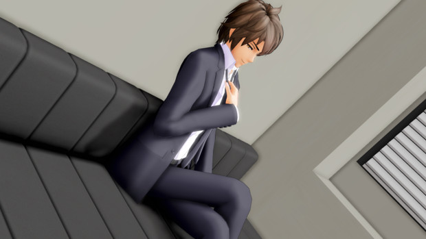 第1回mmdセクシー静画祭 ネクタイを緩める姿はセクシーですか Player Just A さんのイラスト ニコニコ静画 イラスト