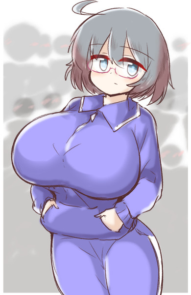 ジャージを着たおっぱいのでけぇ女の子 シノヱ ざっしょく さんのイラスト ニコニコ静画 イラスト