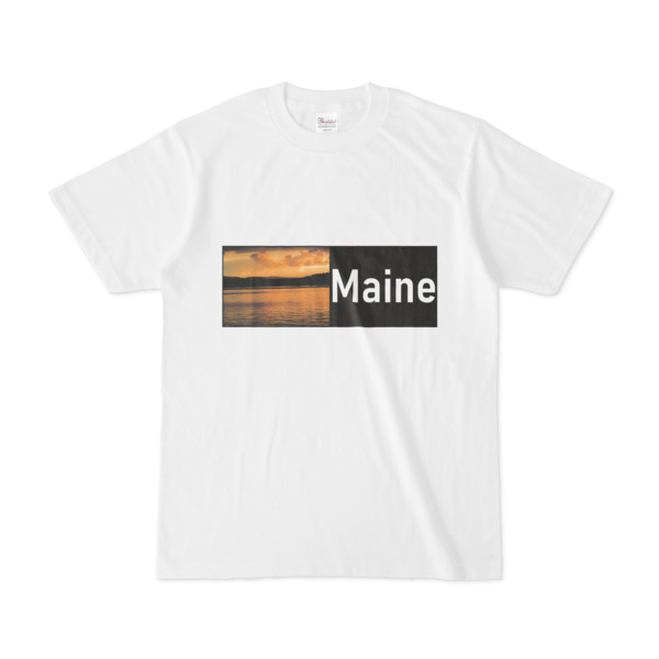 Tシャツ ホワイト Maine_Lake