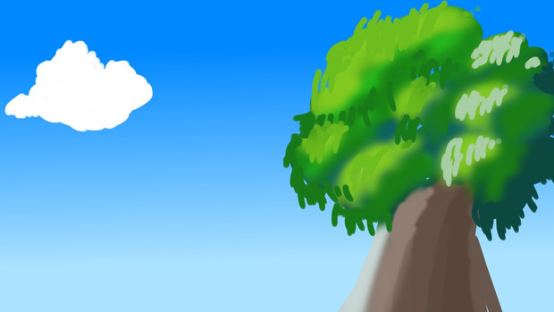 大木と青空と雲 Flora De Gennes さんのイラスト ニコニコ静画 イラスト