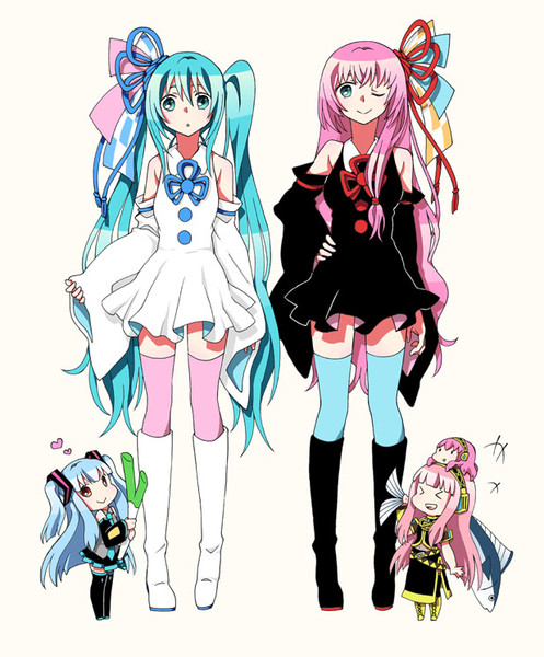 初音ミクで琴葉葵 巡音ルカで琴葉茜 衣装交換 浅井麻 さんのイラスト ニコニコ静画 イラスト