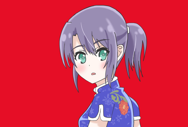 チャイナドレスでバイトの接客をする安達さん 絵描きの冒険者katosan さんのイラスト ニコニコ静画 イラスト
