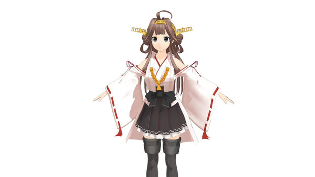 艦これmmd 金剛改二 丙化 Ver0 7 モデル配布 はちゅねぎ さんのイラスト ニコニコ静画 イラスト