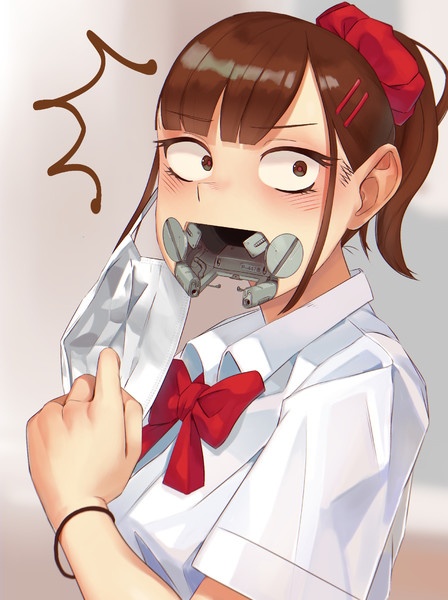 ずっとマスクだから油断して口外してたメカjk めいかあ さんのイラスト ニコニコ静画 イラスト