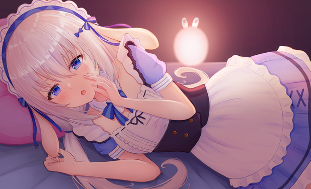 天使なのちゃんの添い寝 秘鏡 さんのイラスト ニコニコ静画 イラスト