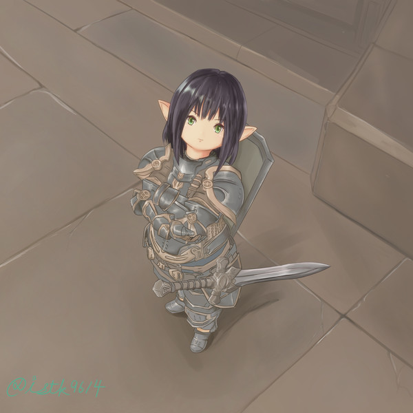 砂の家にいるララフェル騎士ちゃん 銀丙衛gk さんのイラスト ニコニコ静画 イラスト