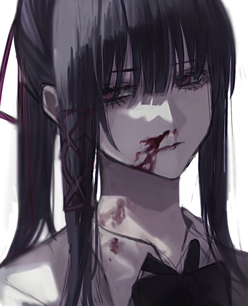 鼻血 赫井苹果 あかいりんご さんのイラスト ニコニコ静画 イラスト