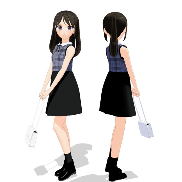 Mmdモデル配布 もぶっぽい子 私服ver 改 トモジロ さんのイラスト ニコニコ静画 イラスト