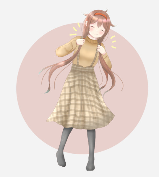 ツインテ私服白露ちゃん はやみやと さんのイラスト ニコニコ静画 イラスト