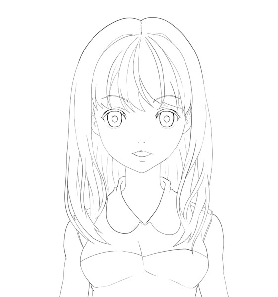 アニメ風似顔絵 広瀬すず ニコニコ静画 イラスト