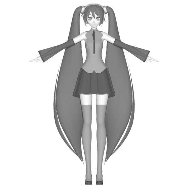 Mmd 初音ミク Nt モデル Wip Okpokpx2 さんのイラスト ニコニコ静画 イラスト