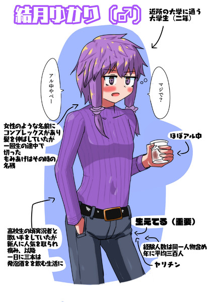 男体化注意 ゆかりさん 満天丸 さんのイラスト ニコニコ静画 イラスト