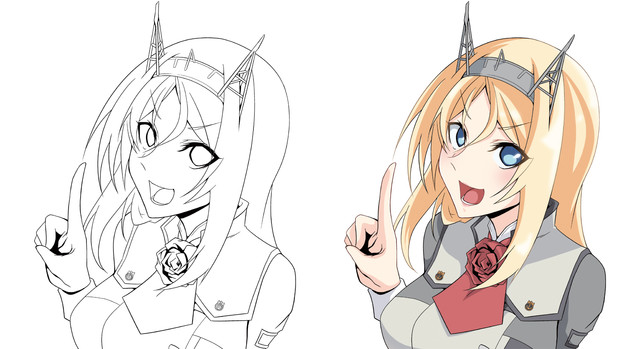 ネルソン線画と完成絵 Kanade コミ1 C16b さんのイラスト ニコニコ静画 イラスト