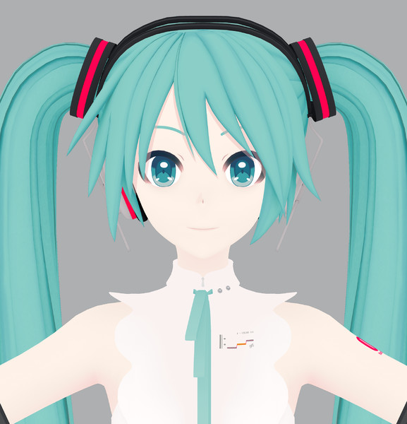 [MMD] 初音ミク NT モデル WIP 2