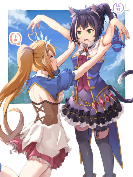 キャルちゃんは猫なので持ち上げると伸びる むみゅう さんのイラスト ニコニコ静画 イラスト