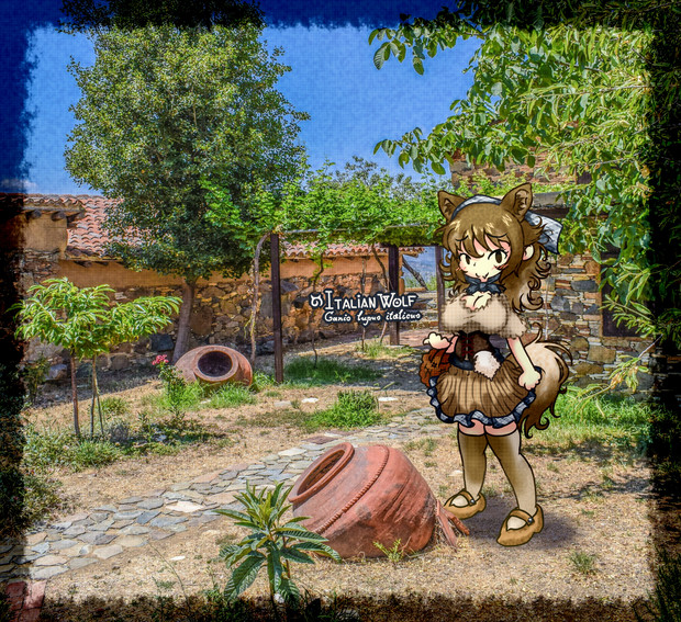 イタリアオオカミのフレンズ 中世衣装風 大きさの概念 さんのイラスト ニコニコ静画 イラスト