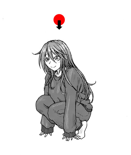 スウェットしゃがみですかもんばんちょー こゆび さんのイラスト ニコニコ静画 イラスト